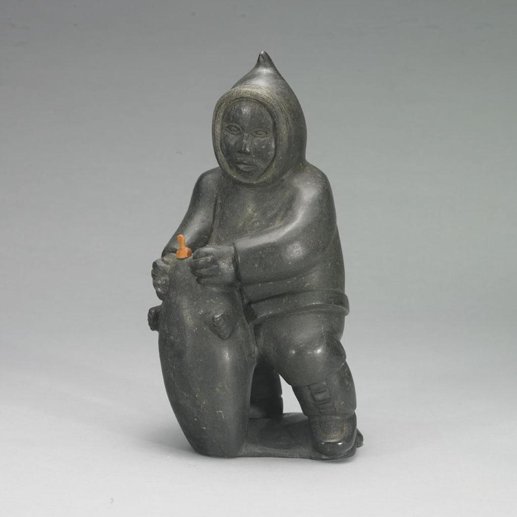 Abraham Nastapoka (1900-1981) - Hunter With Seal Bladder