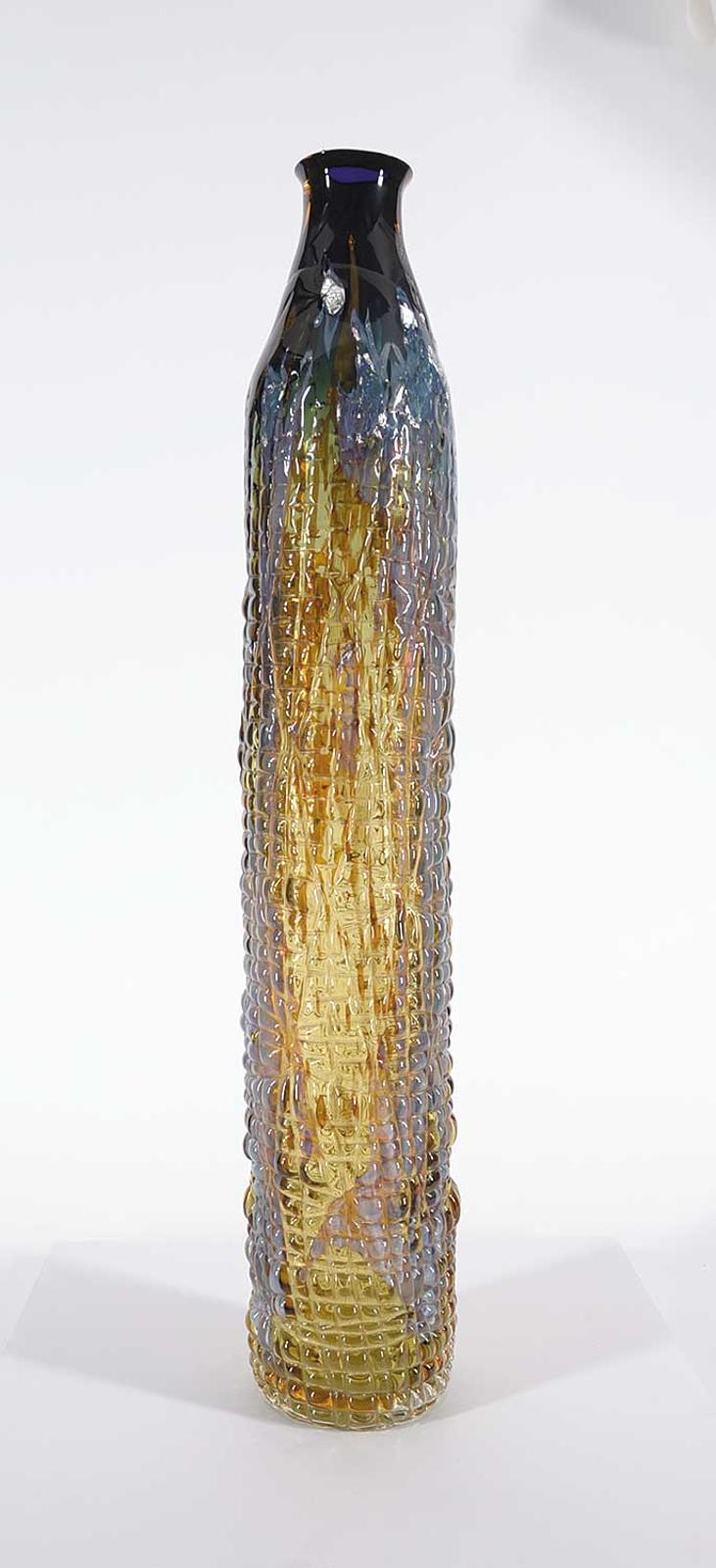 Pavel Hlava - Tall Amber Vase