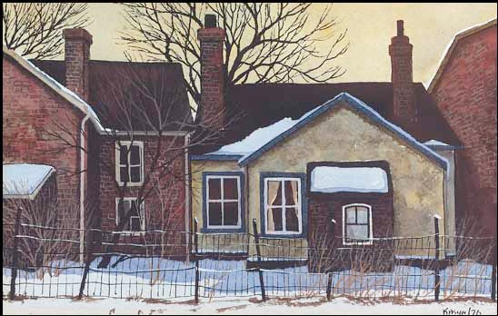 John Kasyn (1926-2008) - Backyard with Wire Fence, Spruce St.