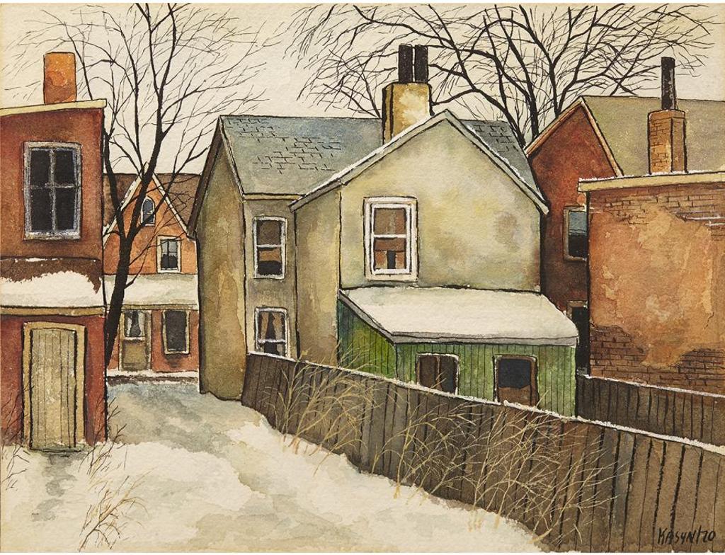 John Kasyn (1926-2008) - Laneway To Bleecker St.