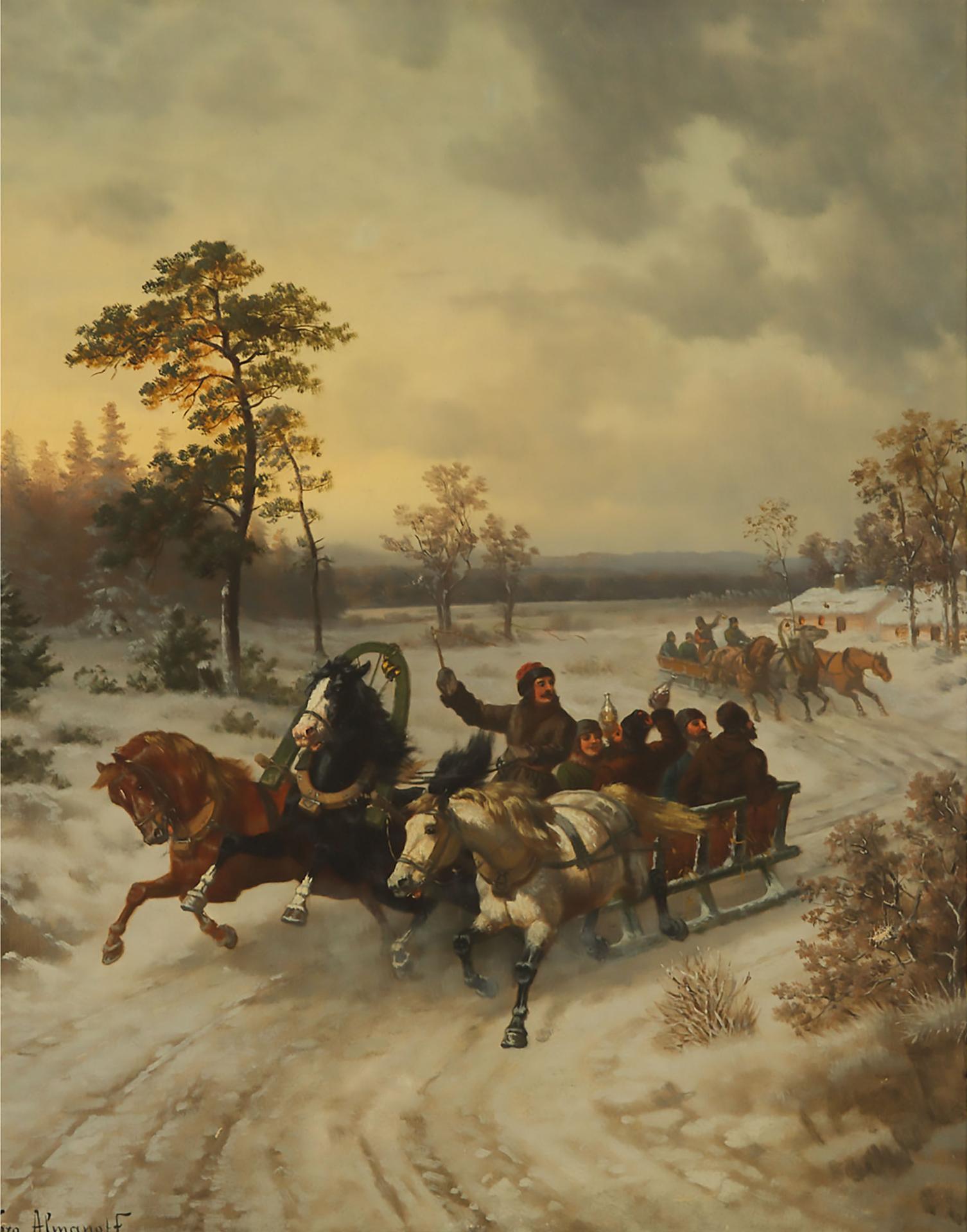 Vera Almanoff - Russian Winter (Troika Ride Through Snow)