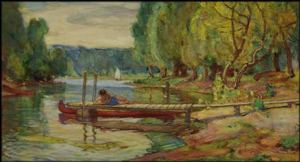 Frederick Sproston Challener (1869-1958) - On the Dock
