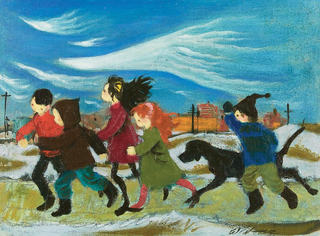 William Arthur Winter (1909-1996) - Running Children