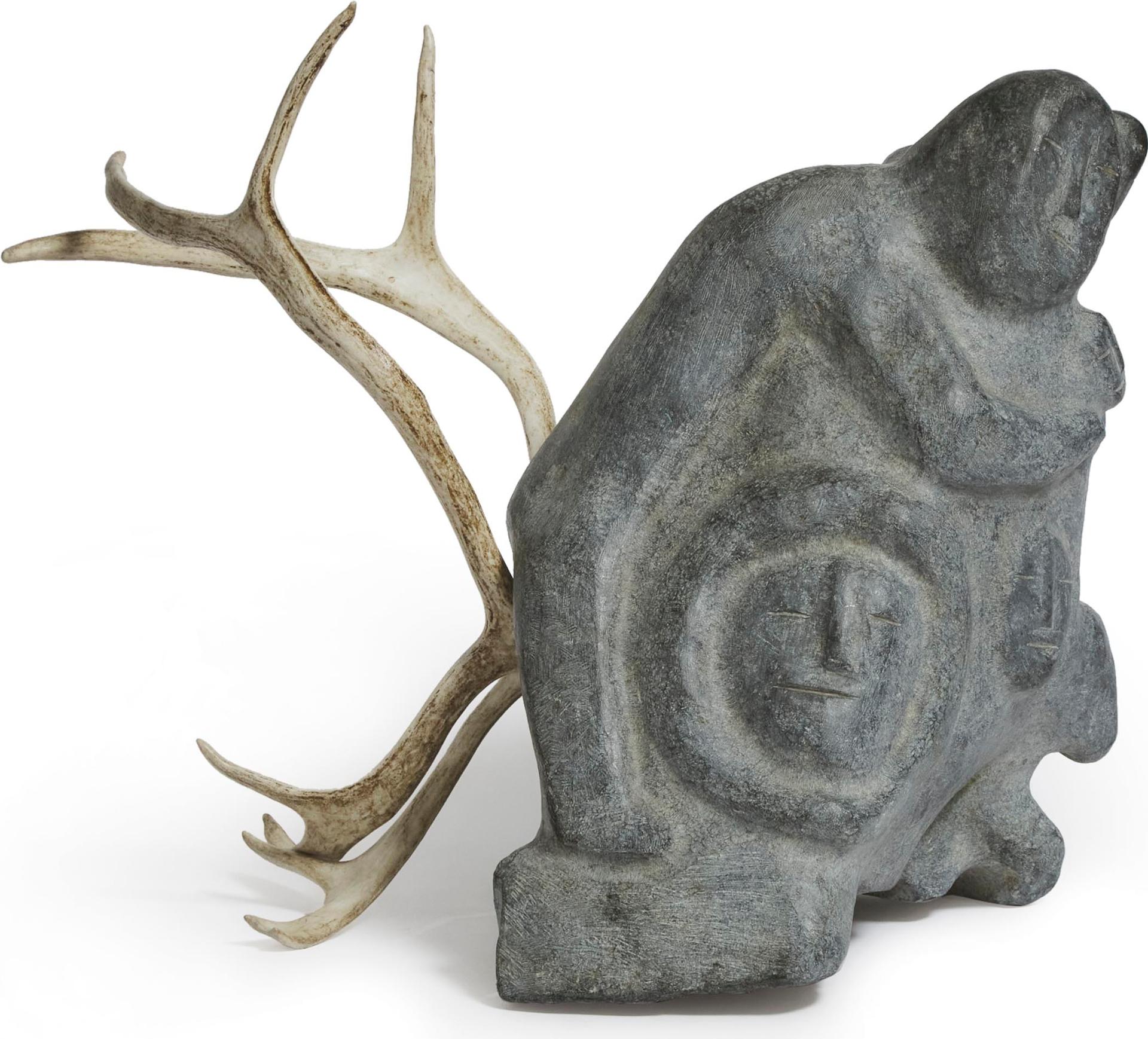 Luke Anowtalik (1932-2006) - People Of The Caribou, Ca. 1995