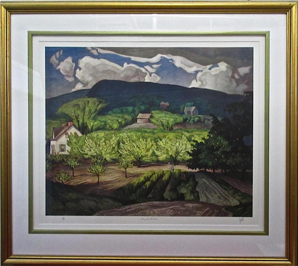Alfred Joseph (A.J.) Casson (1898-1992) - Farm In A Orchard