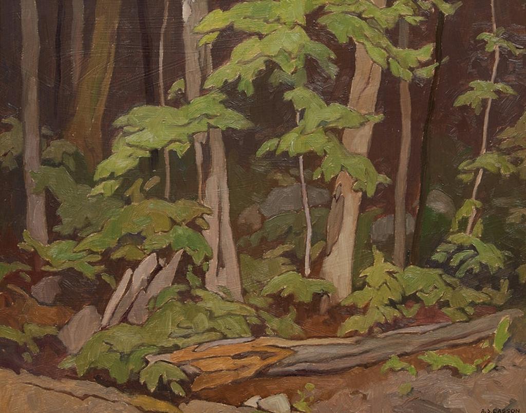 Alfred Joseph (A.J.) Casson (1898-1992) - Woodland, Oxtongue