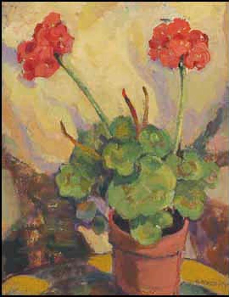 Henrietta Mabel May (1877-1971) - Still Life with Geraniums