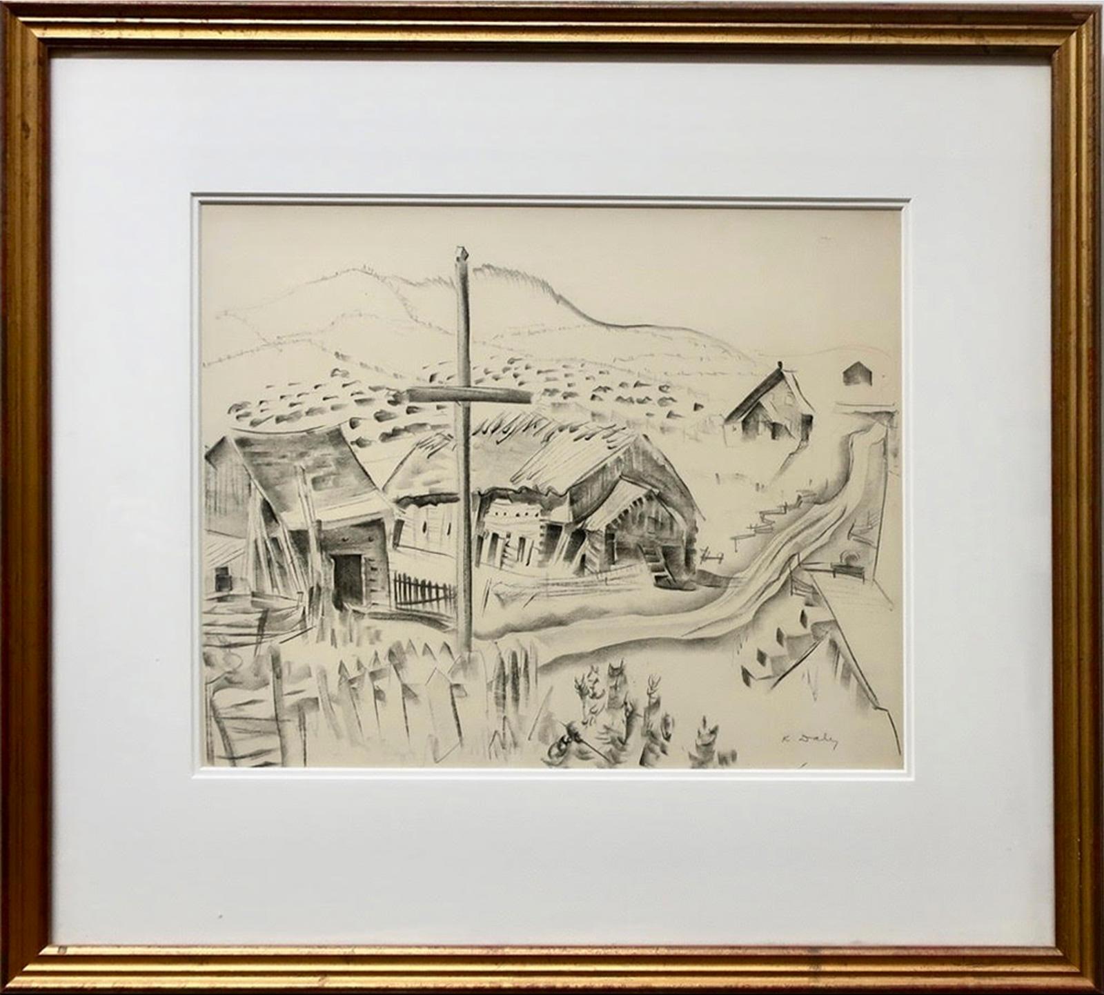 Kathleen Frances Daly (1898-1994) - Farm, St. Urbain, Charlevoix, Que., C. 1935