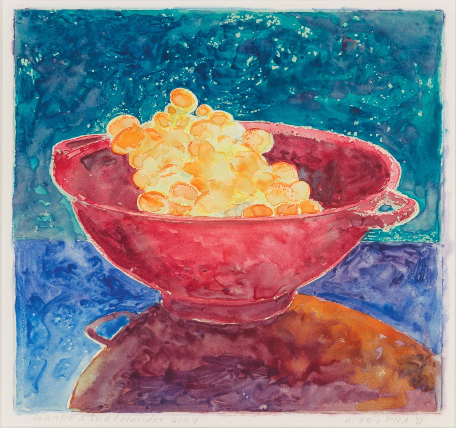 Mary Frances West Pratt (1935-2018) - Grapes In A Colander, 2007