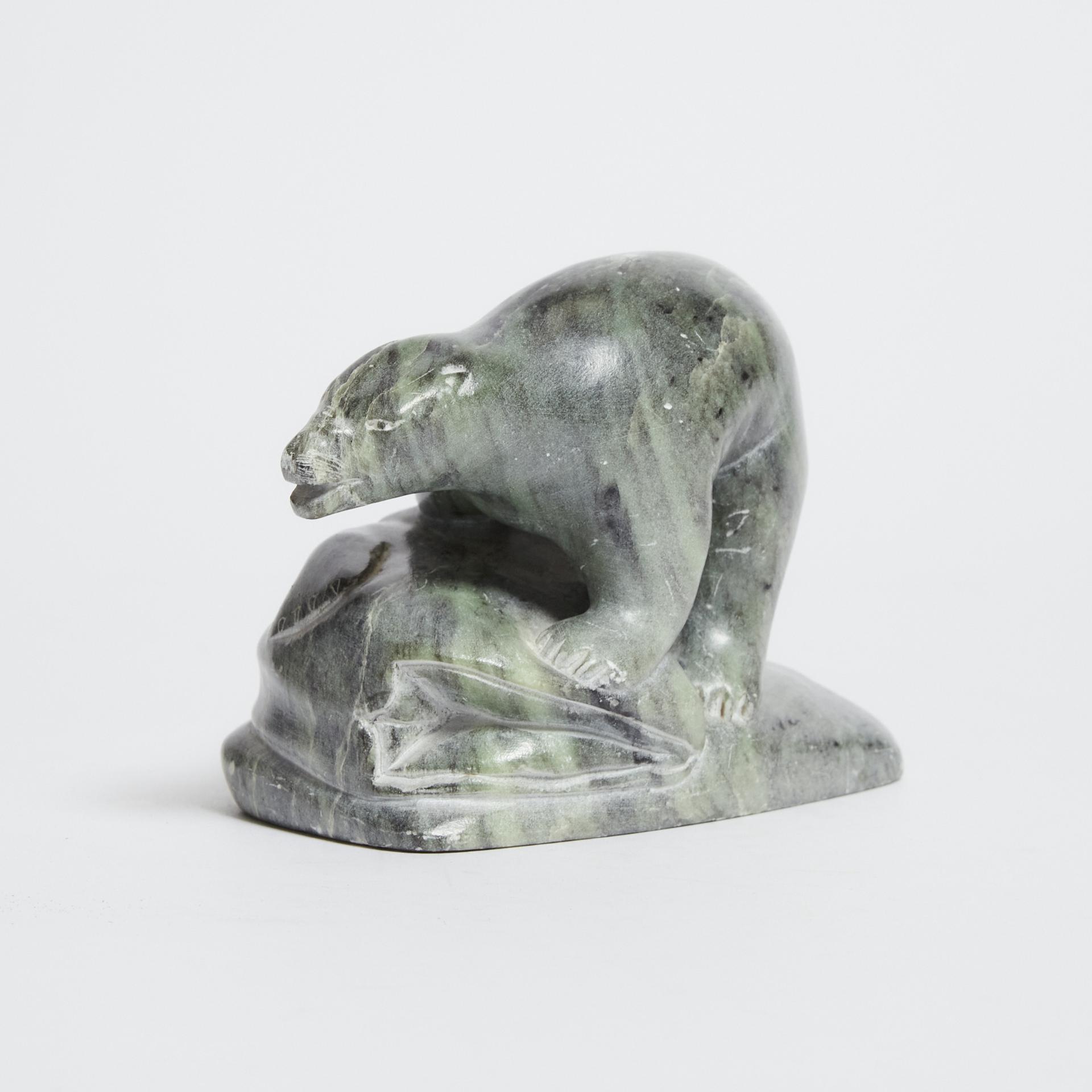 Joanasie Jack Ittukallak (1949) - Bear With Catch