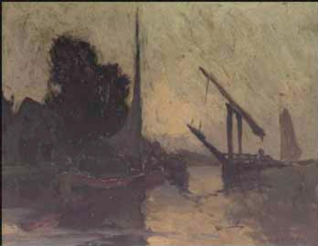 John William (J.W.) Beatty (1869-1941) - On the Canal, Holland