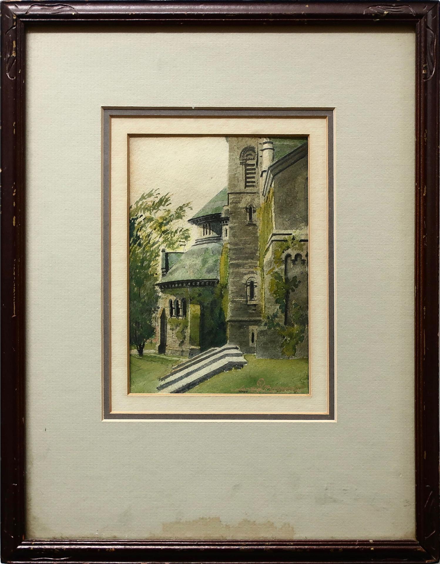 James Jerris Blomfield (1872-1951) - Toward The Senate House - University College, University Of Toronto