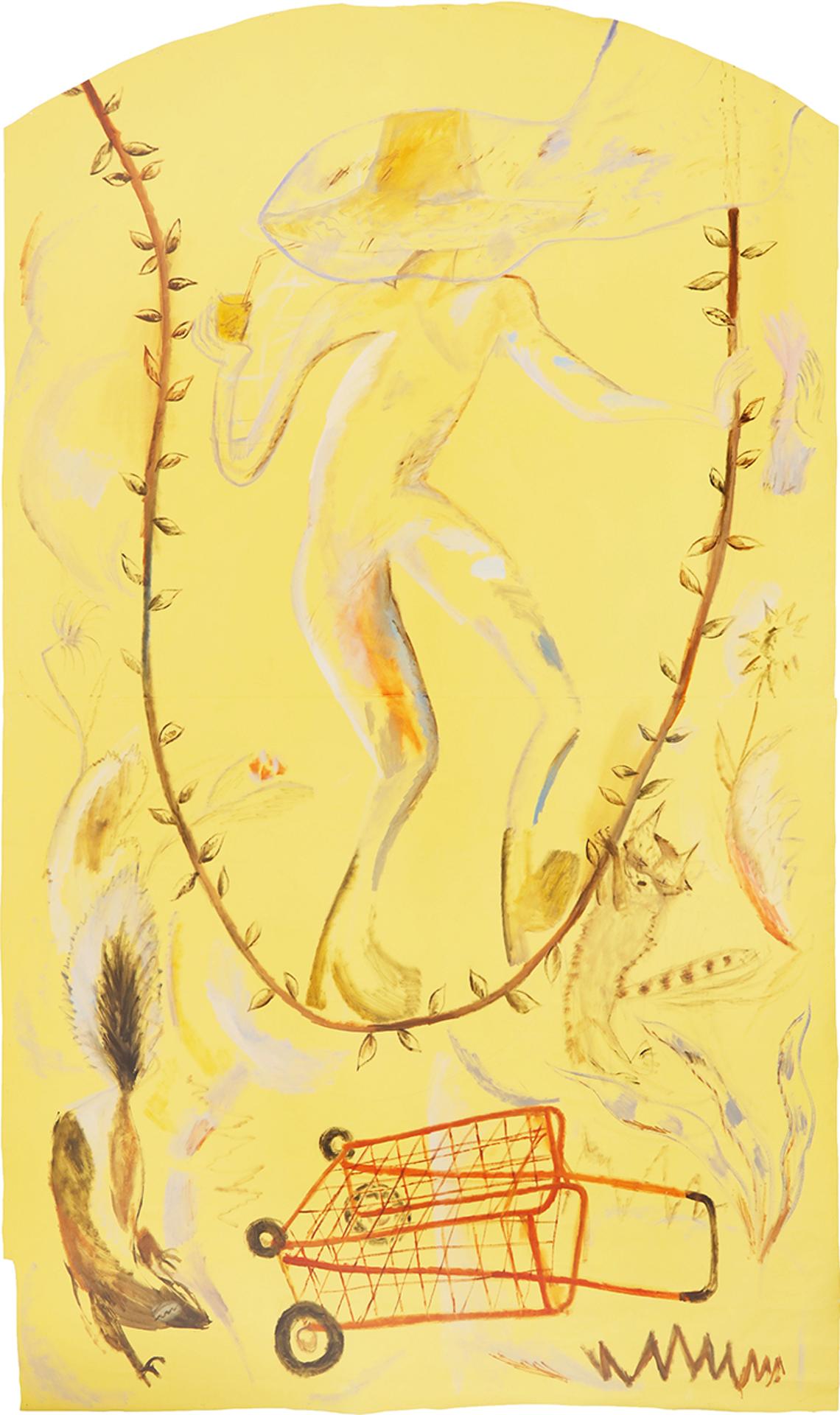 Alison Yip - Themis. VAG Rotunda Banner (Yellow)