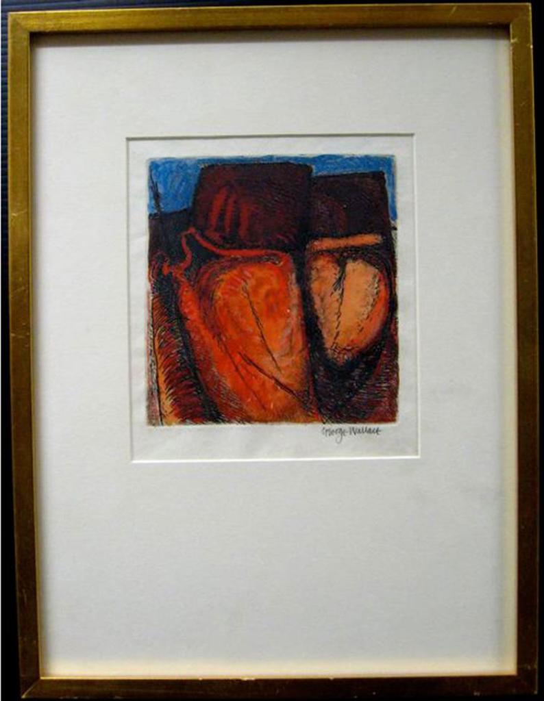 George Burton Wallace (1920-2009) - Red Excavation; Twin Forms