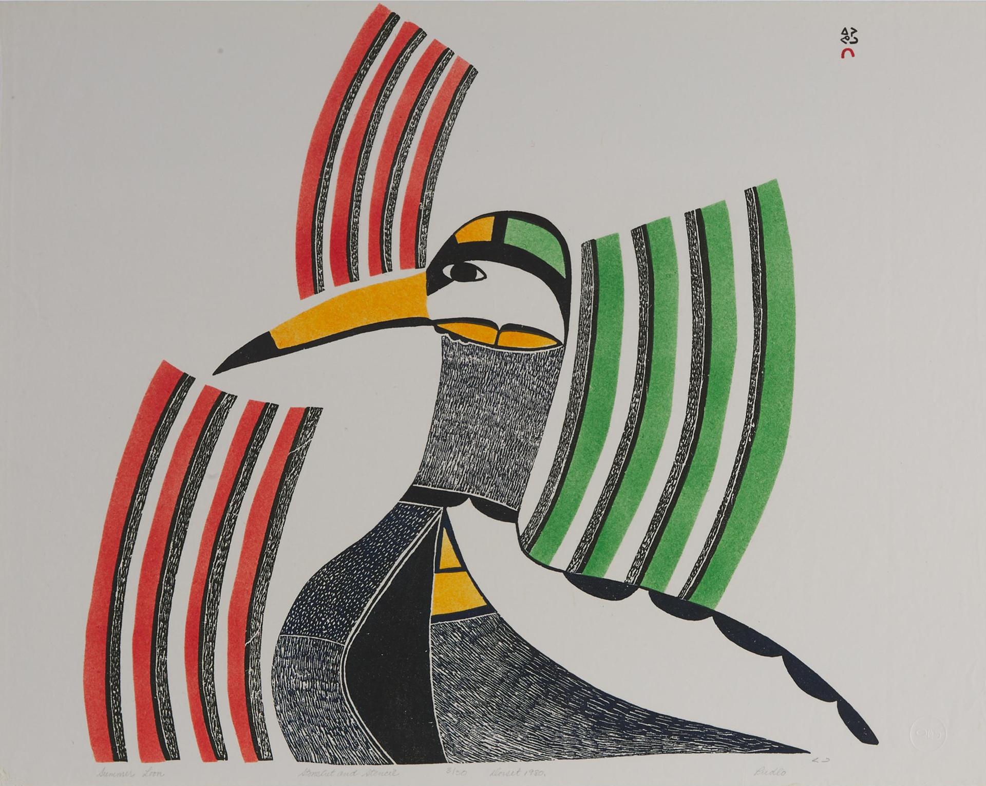 Pudlo Pudlat (1916-1992) - Summer Loon