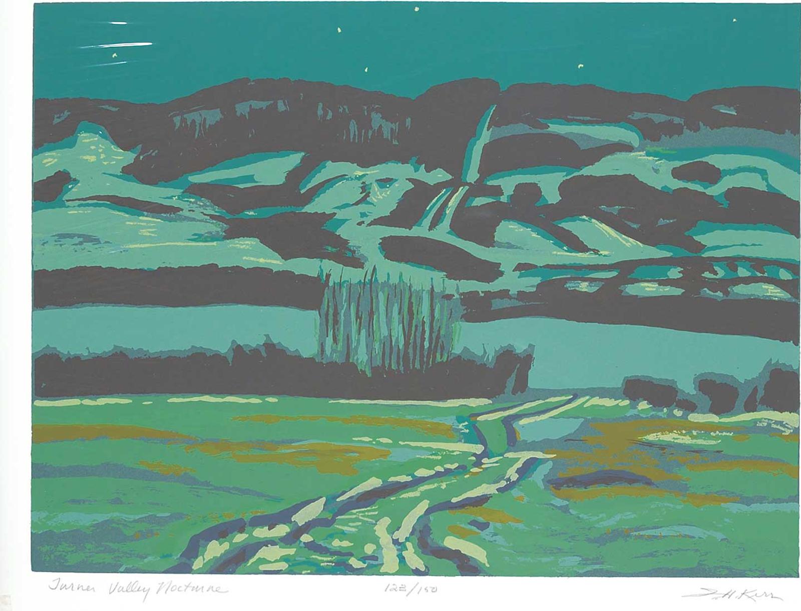 Illingworth Holey (Buck) Kerr (1905-1989) - Turner Valley Nocture  #123/150