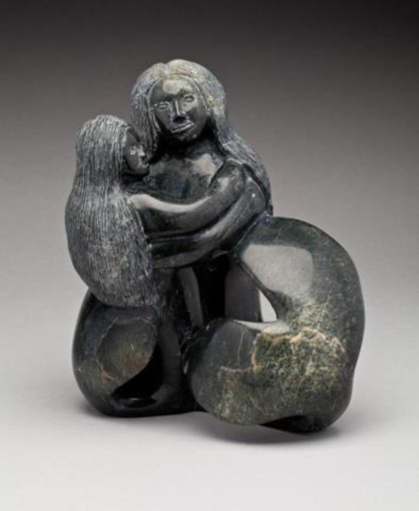 Pitseolak Niviaqsi (1947-2015) - Sea Goddess and Young, ca. 1990