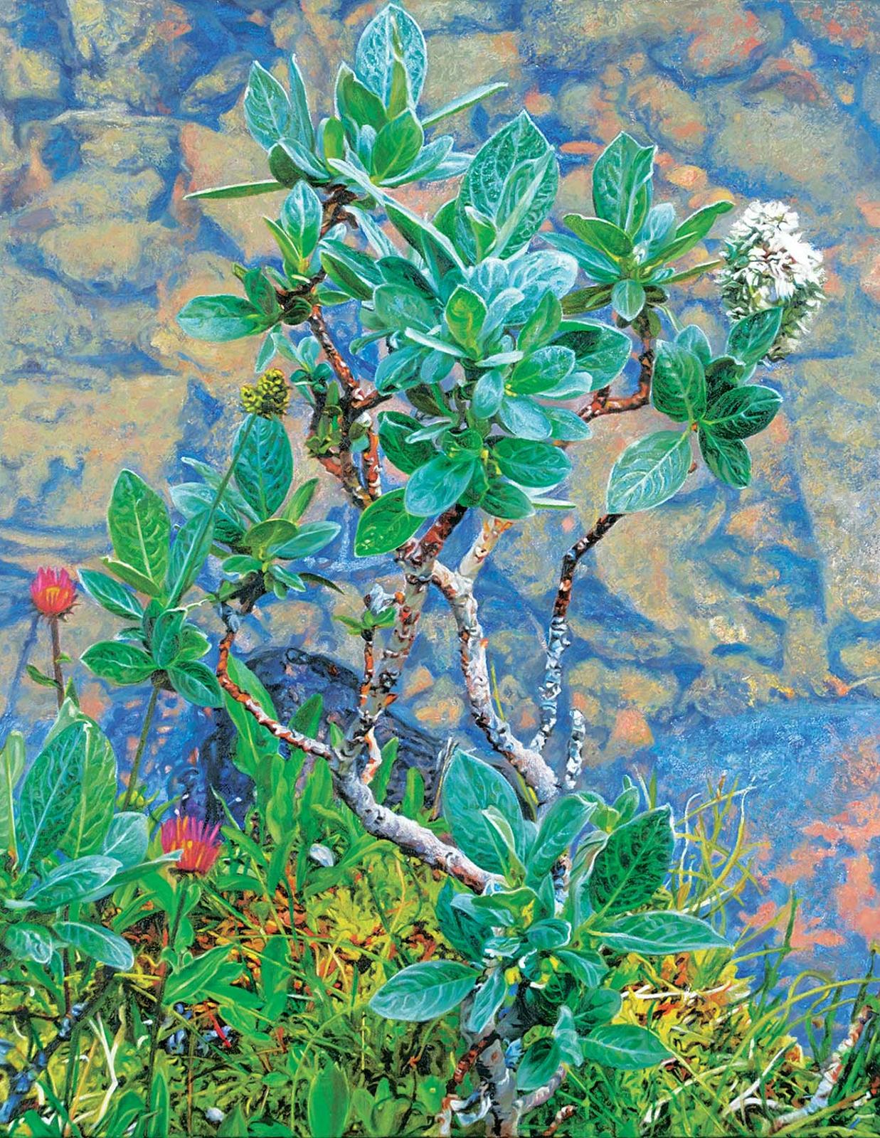 Dulcie Foo Fat (1946) - Untitled - Silver Willow with Asters