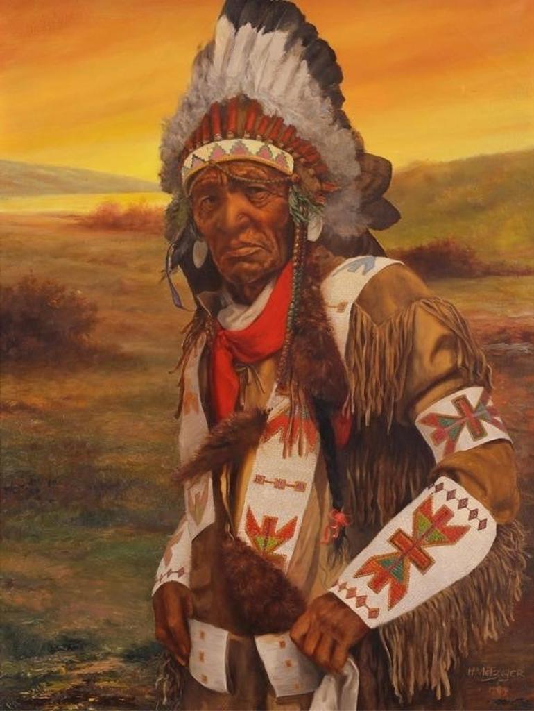 Father Henry Metzger (1877-1949) - Muskeg, 103 Year Old Cree Chief, File Hill Reserve; 1929
