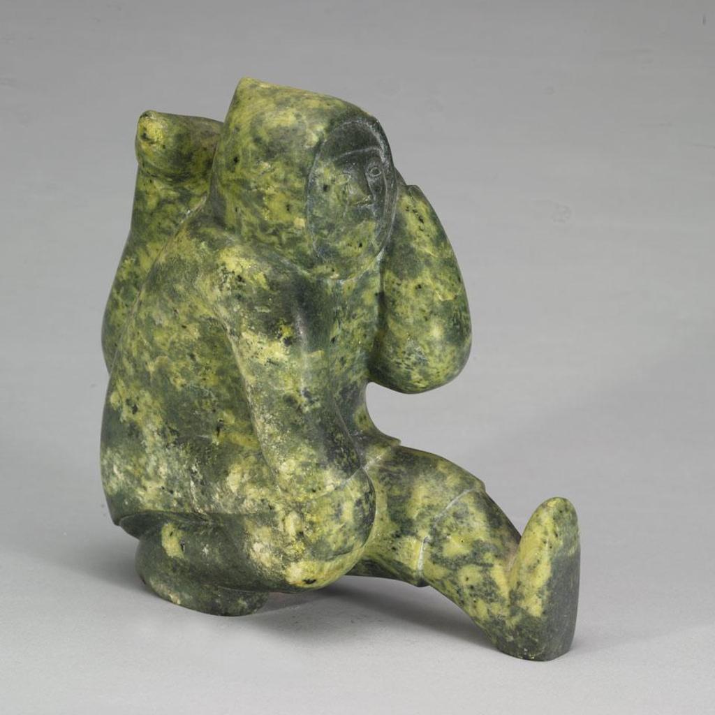 Abraham Etungat (1911-1999) - Kneeling Hunter With Seal