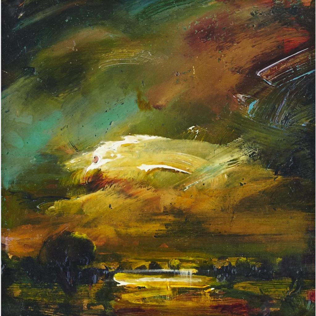 David Charles Bierk (1944-2002) - David Bierk (A Book With Original Oil On Copper Cover Illustration,  Contained Within A Wooden Presentation Slipcover Designed As A Frame)