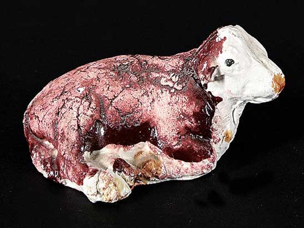 Joseph Hector Yvonne (Joe) Fafard (1942-2019) - Untitled - Tiny Calf with White Face