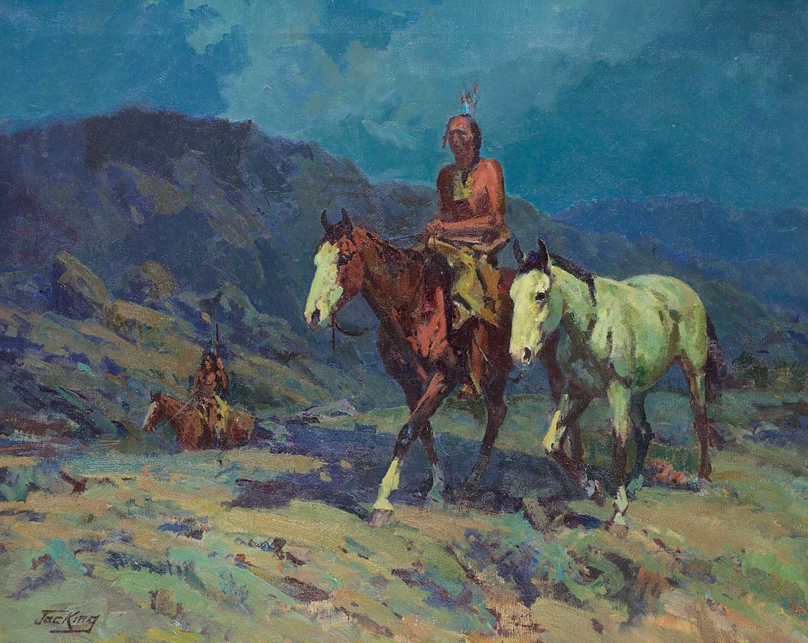 Jack [Jac] Elmo King (1920-1998) - Untitled - Scouting Party