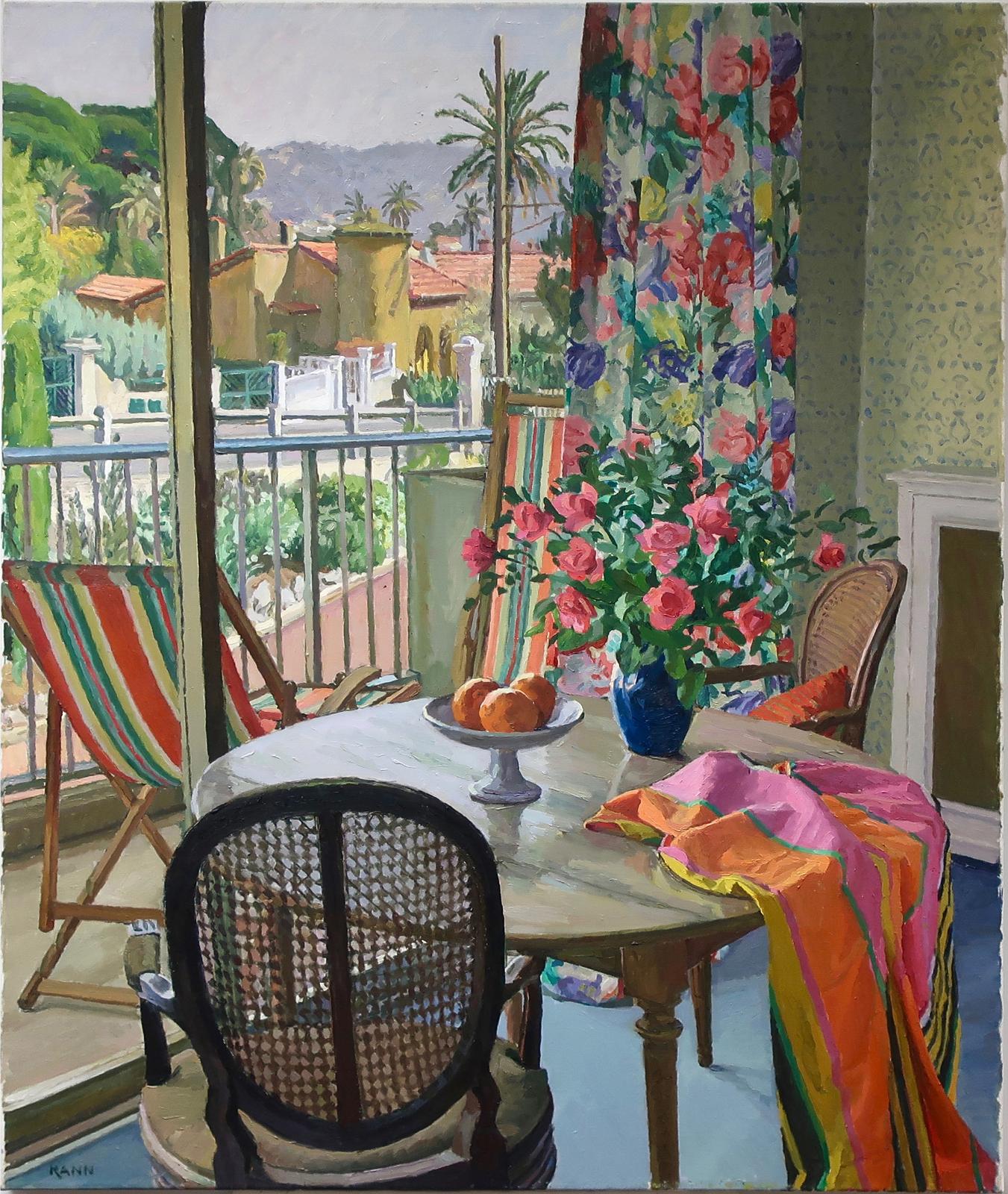 Isabel Kann (1921-2017) - Roses On Round Table
