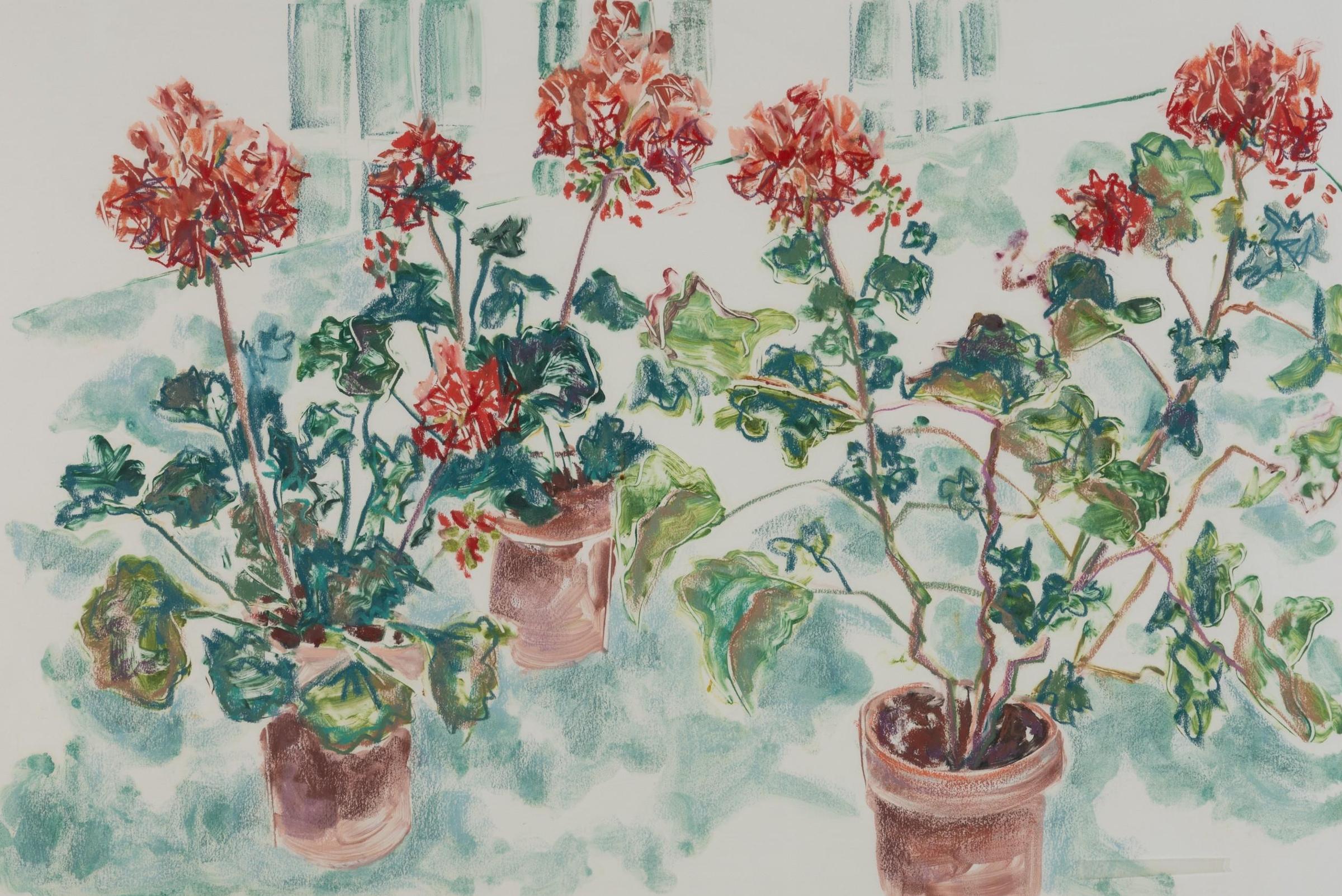 Jamie Evrard (1949) - Geraniums II
