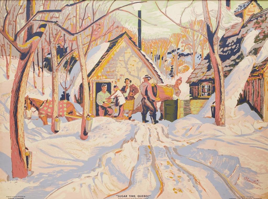 Albert Edward Cloutier (1902-1965) - Sugar Time, Quebec