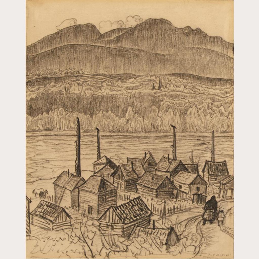 Alexander Young (A. Y.) Jackson (1882-1974) - Indian Village - Hazelton, B.C.