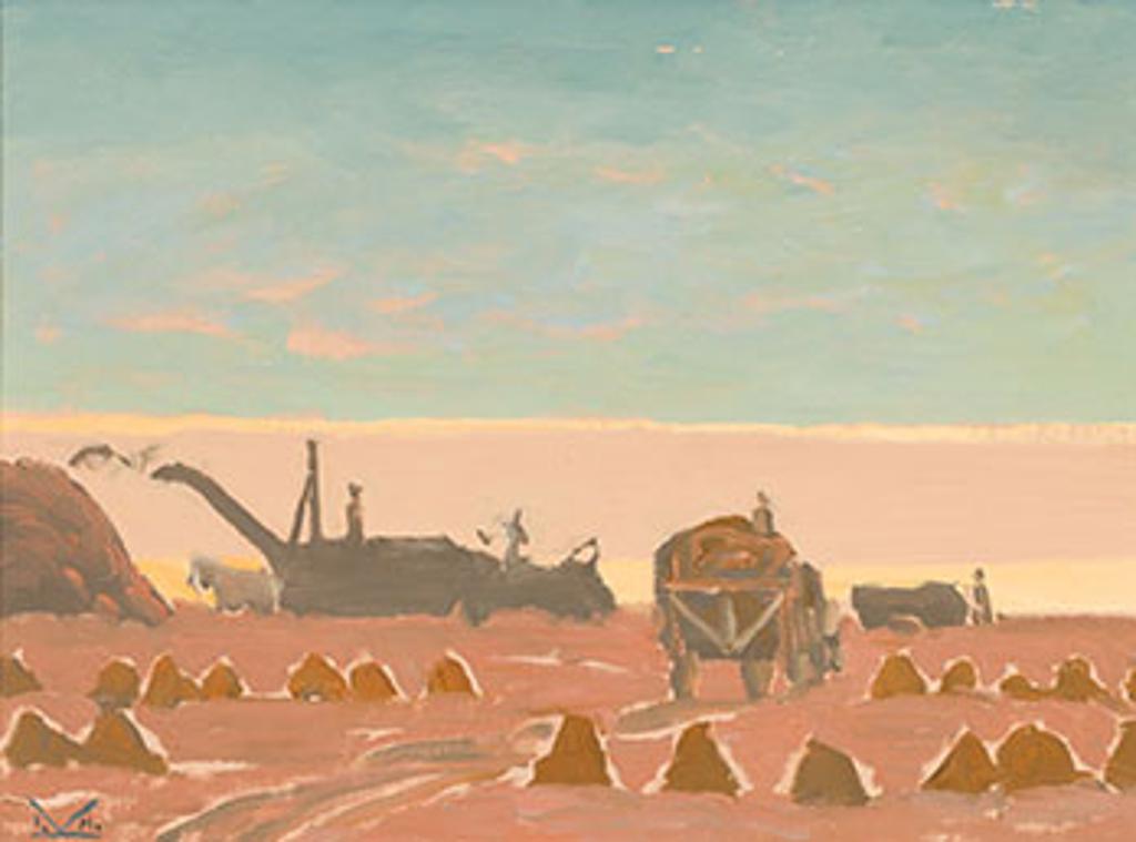 Illingworth Holey (Buck) Kerr (1905-1989) - Threshing - Study