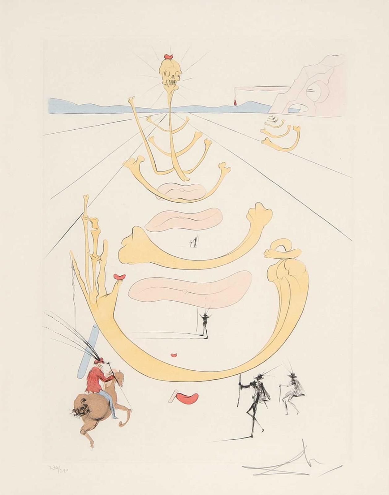 Salvador Dalí (1904-1989) - Masque de la Mort  #236/240