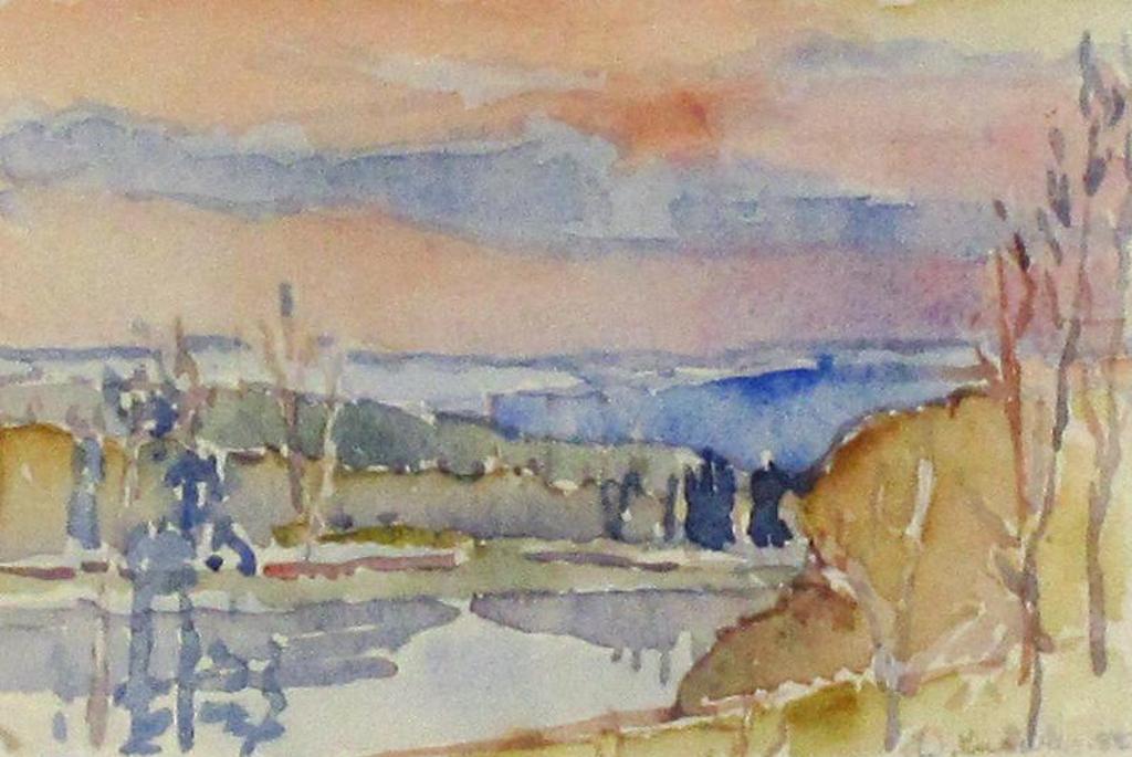 Dorothy Elsie Knowles (1927-2001) - Rose Coloured Sky; 1988