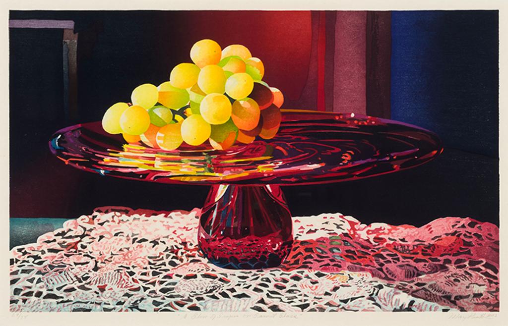 Mary Frances West Pratt (1935-2018) - A Glow of Grapes on Garnet Glass