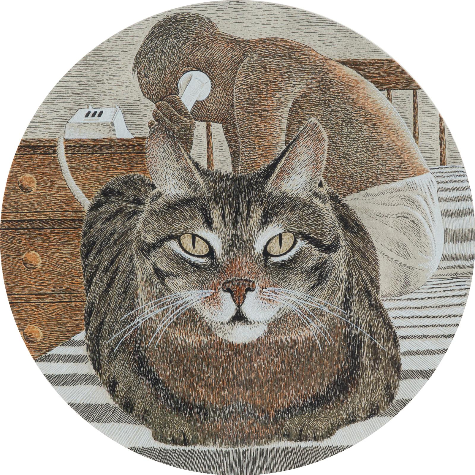 Alexander (Alex) Colville (1920-2013) - Cat And Artist, 1979