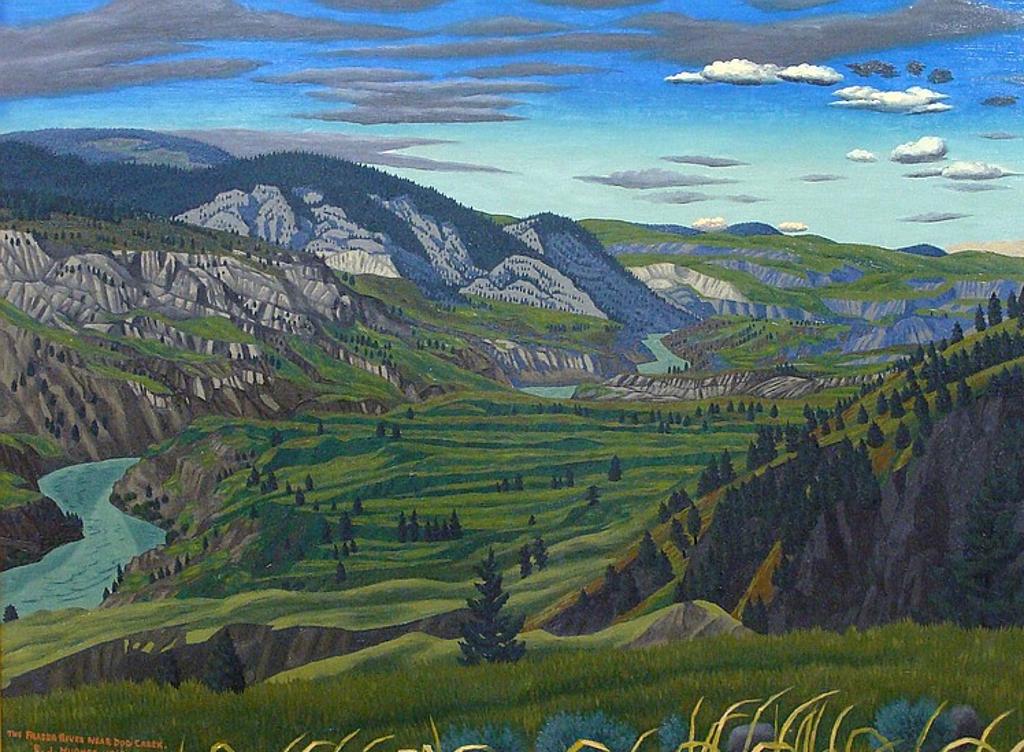 Edward John (E. J.) Hughes (1913-2007) - THE FRASER RIVER NEAR DOG CREEK