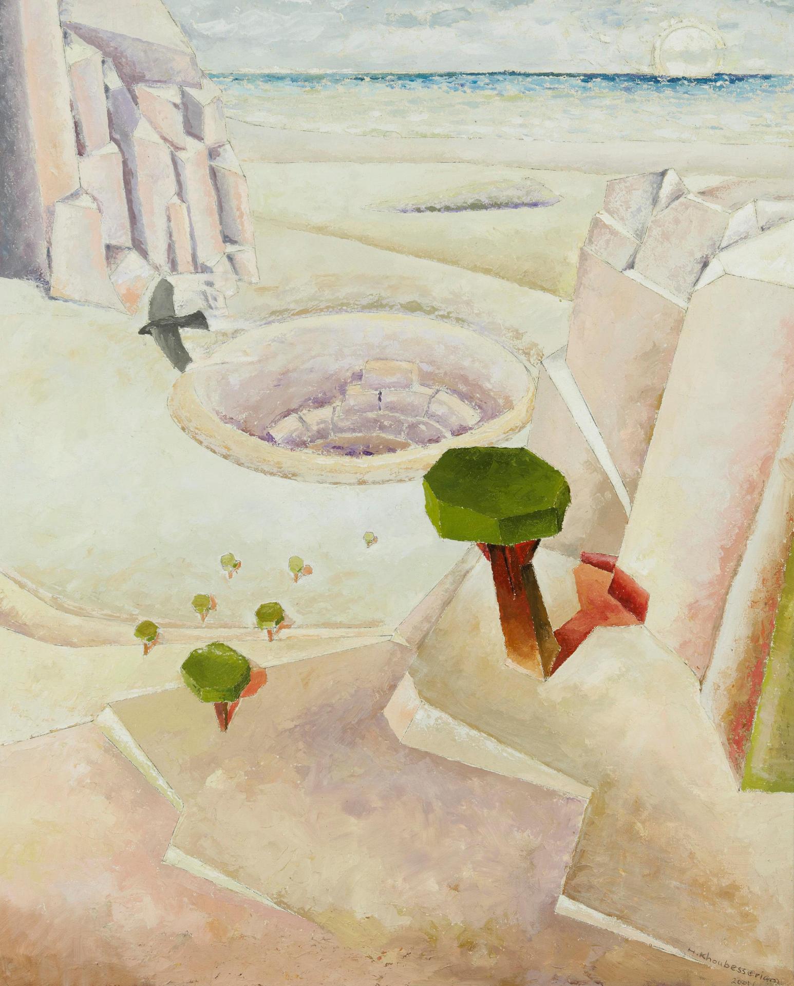 Hagop Khoubesserian (1931-2019) - The Bird in the Desert