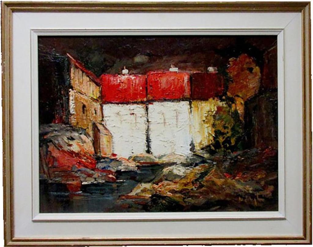 Helen de Silaghi (1920-2008) - Town Scene At Night
