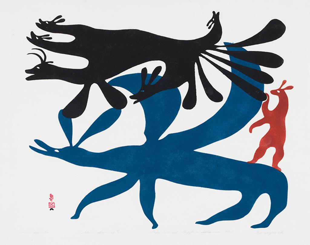 Kenojuak Ashevak (1927-2013) - Hare Spirits