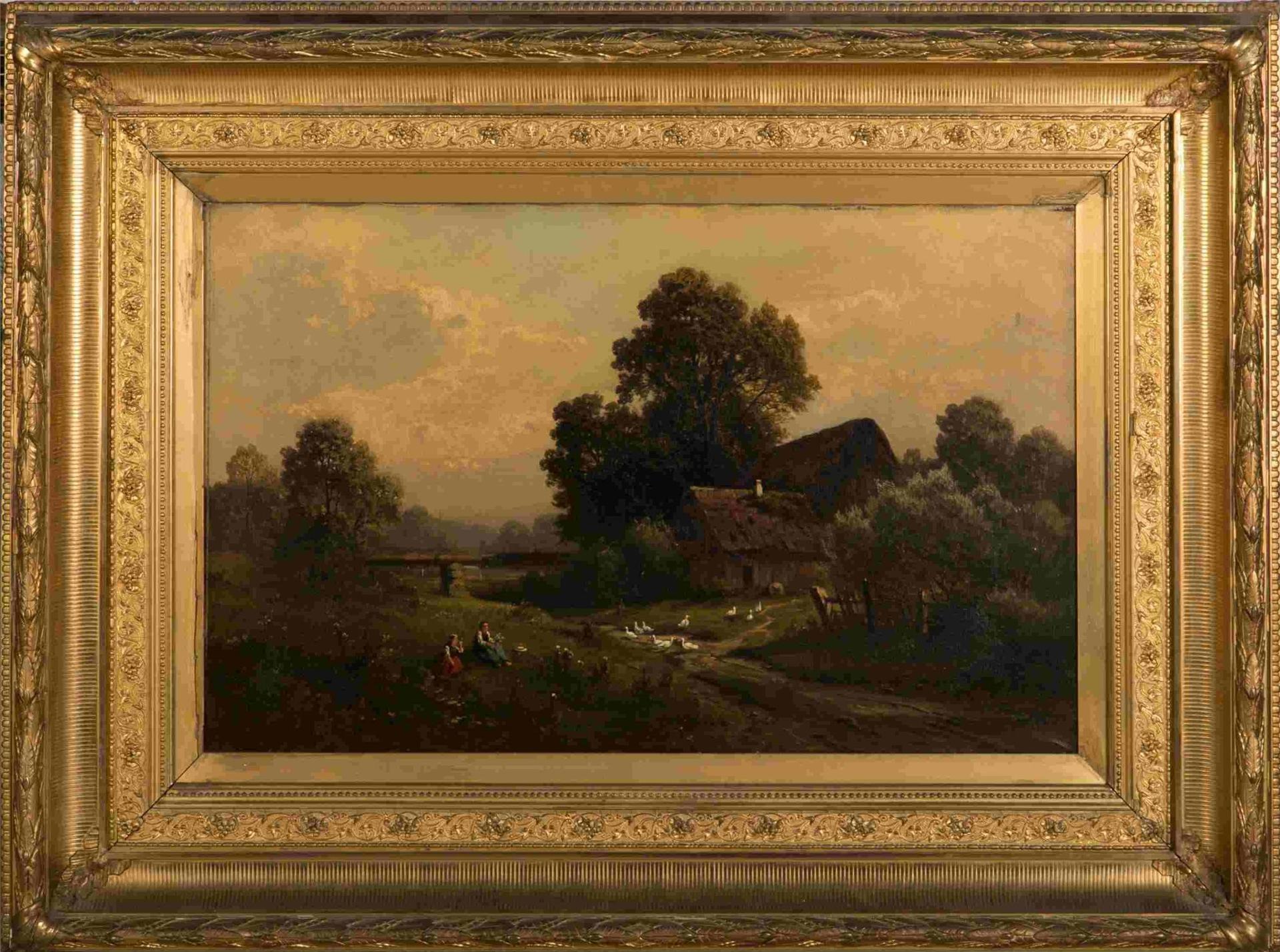 Carl Wahler (1863-1931) - An Afternoon Rest
