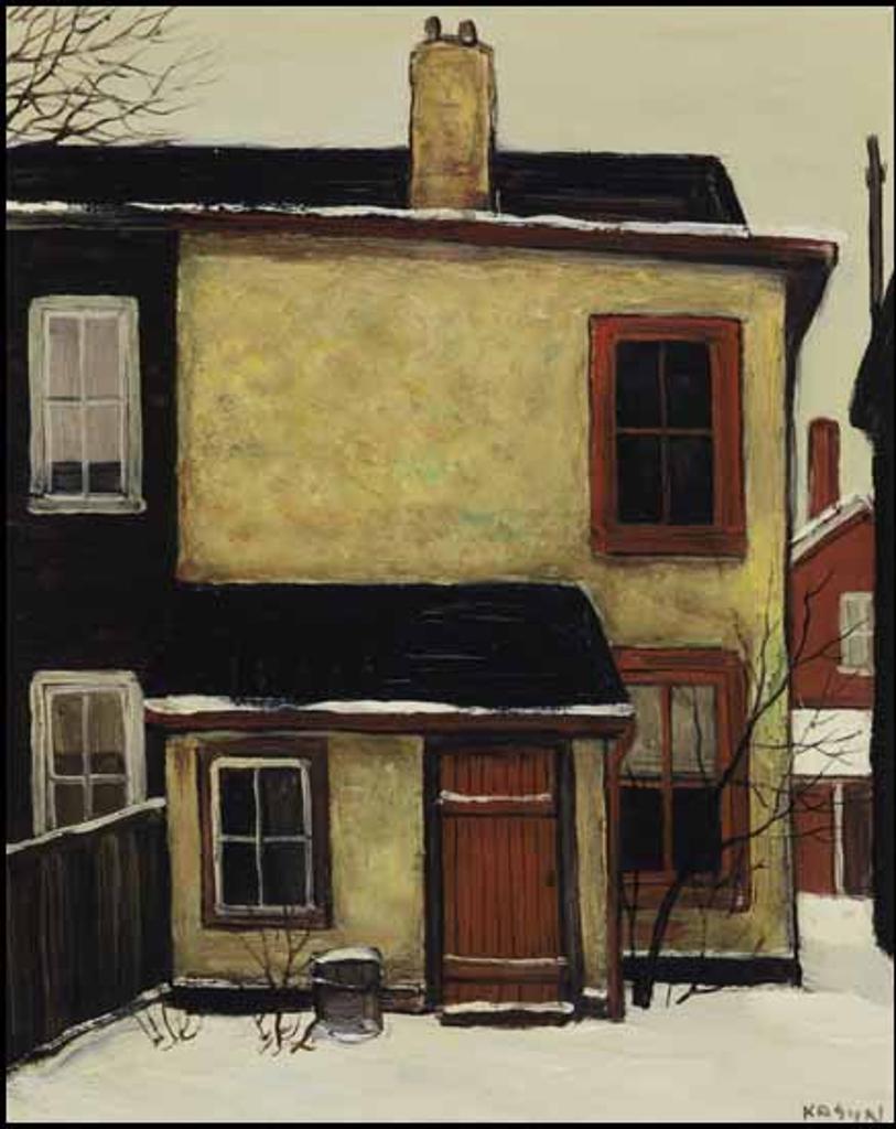 John Kasyn (1926-2008) - Yellow Stucco and Red Sash