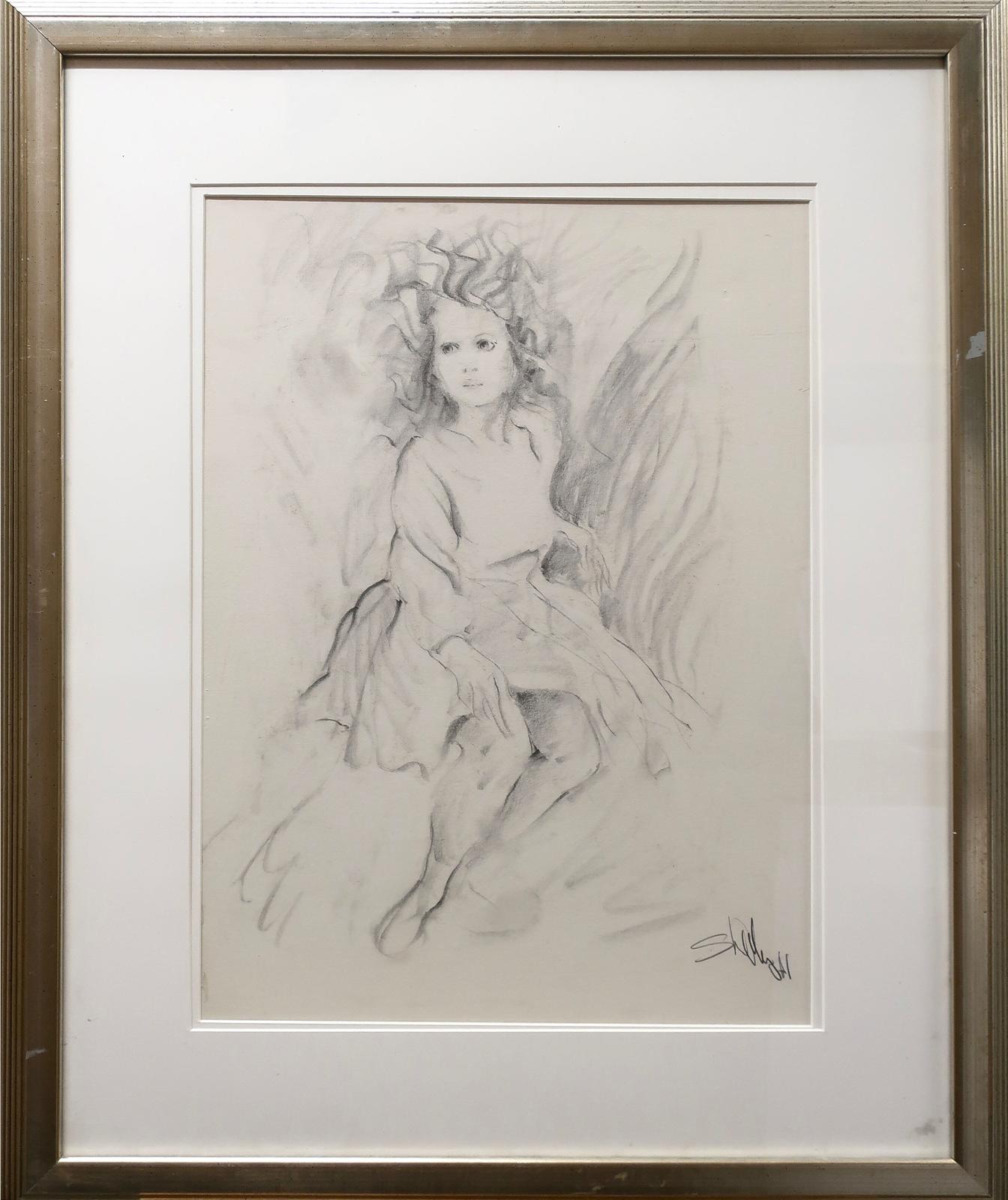Arthur Shilling (1941-1986) - Seated Young Woman