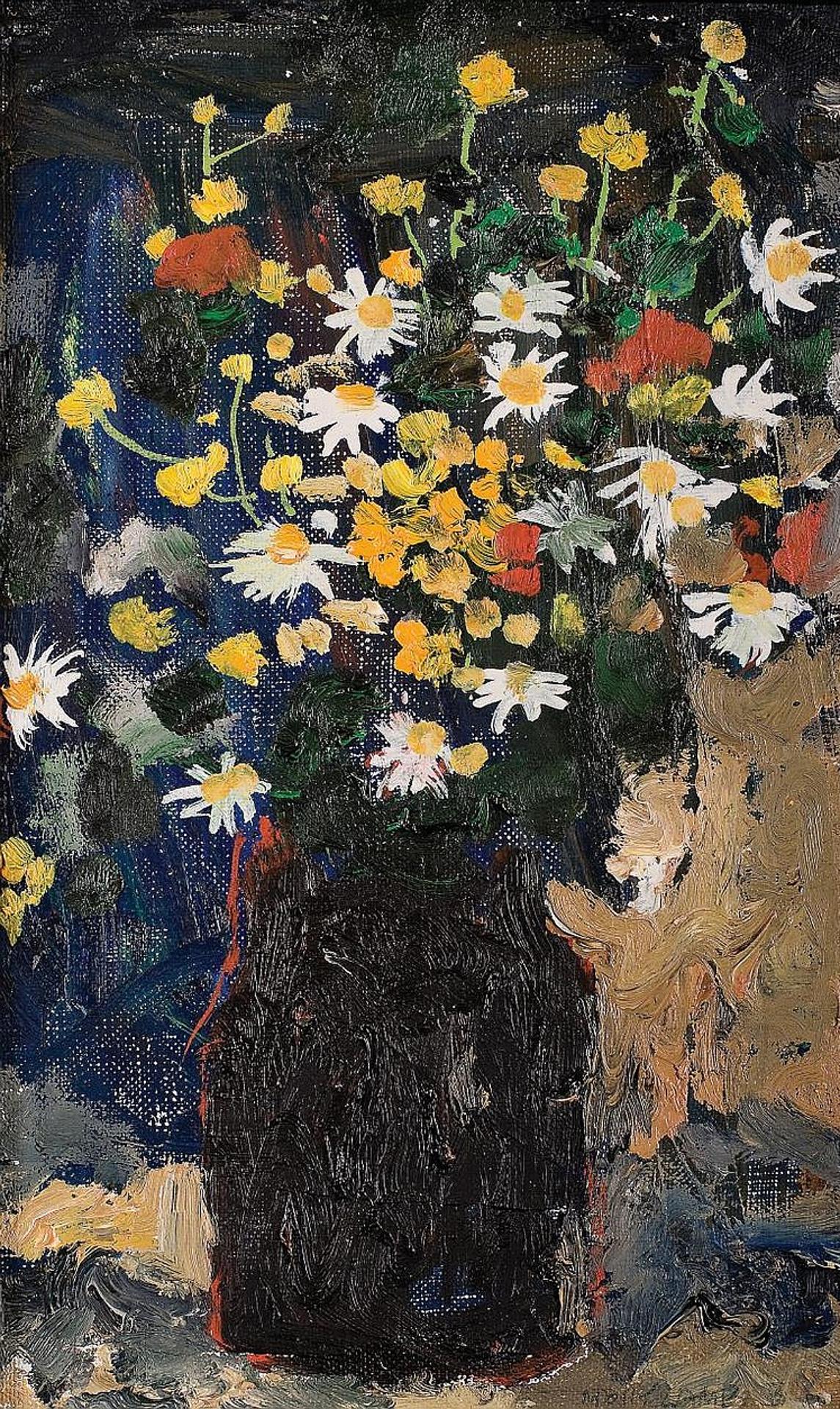 Molly Joan Lamb Bobak (1922-2014) - JULY FLOWERS