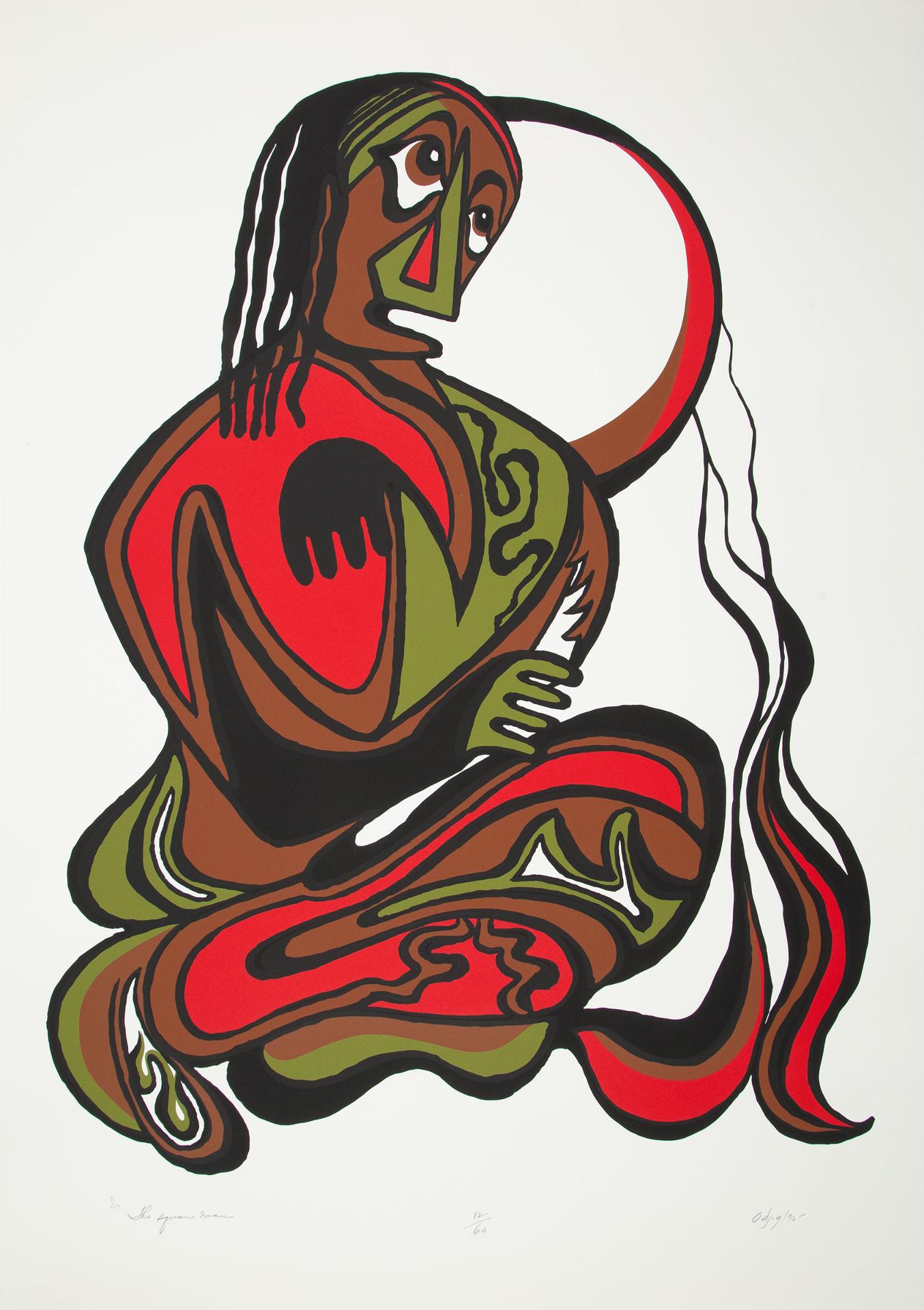 Daphne Odjig (1919-2016) - Squaw Man