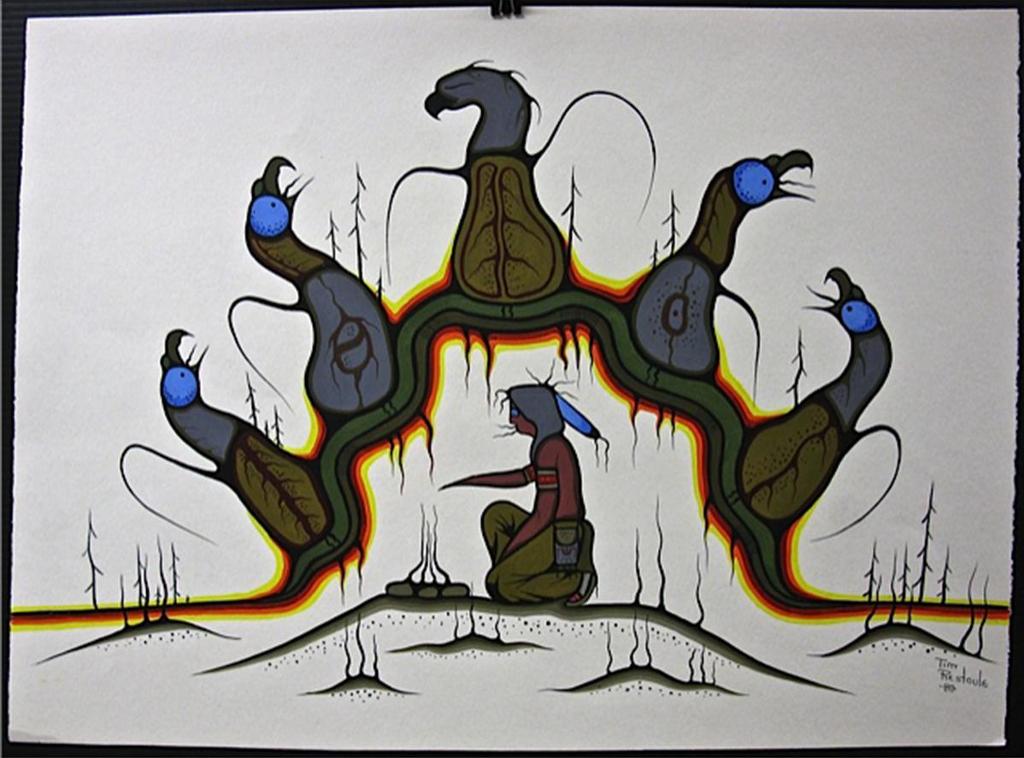 Tim Restoule (1960) - Dreamers Rock; Weasel Hunting
