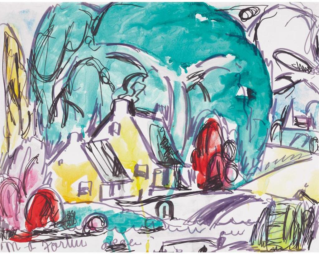 Marc-Aurèle Fortin (1888-1970) - La Maison Jaune