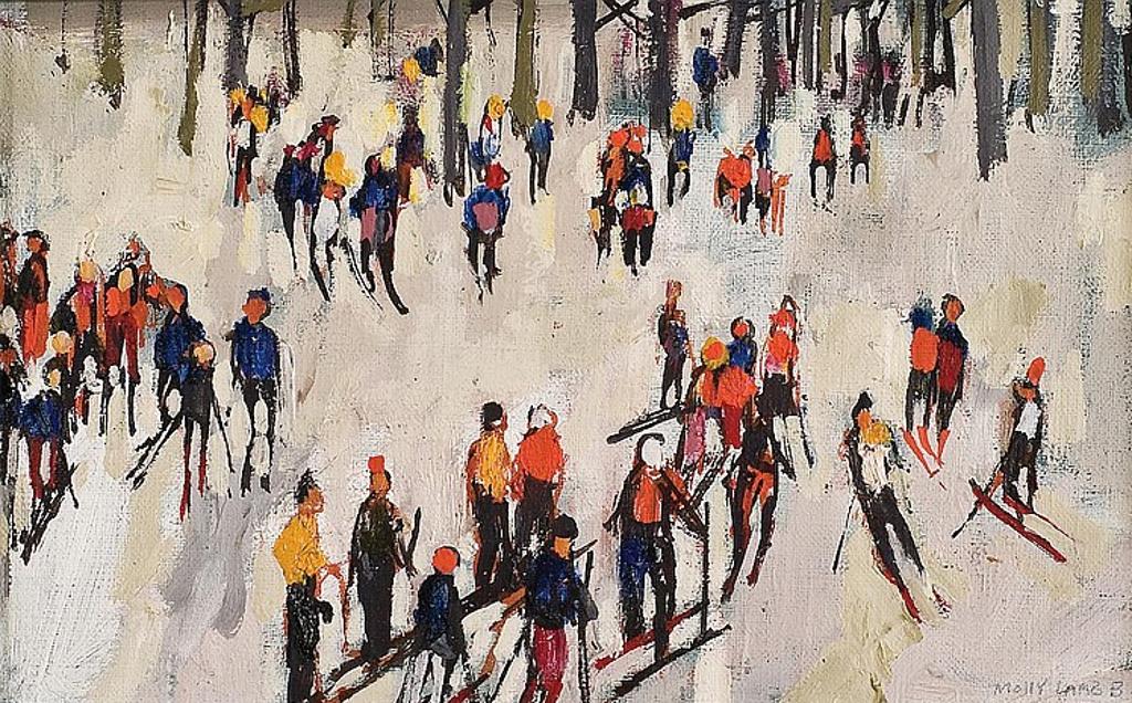 Molly Joan Lamb Bobak (1922-2014) - SKIERS