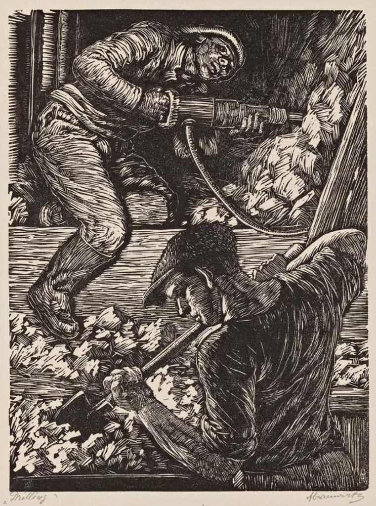 Abraham Abromovitz (1879-1967) - Drilling