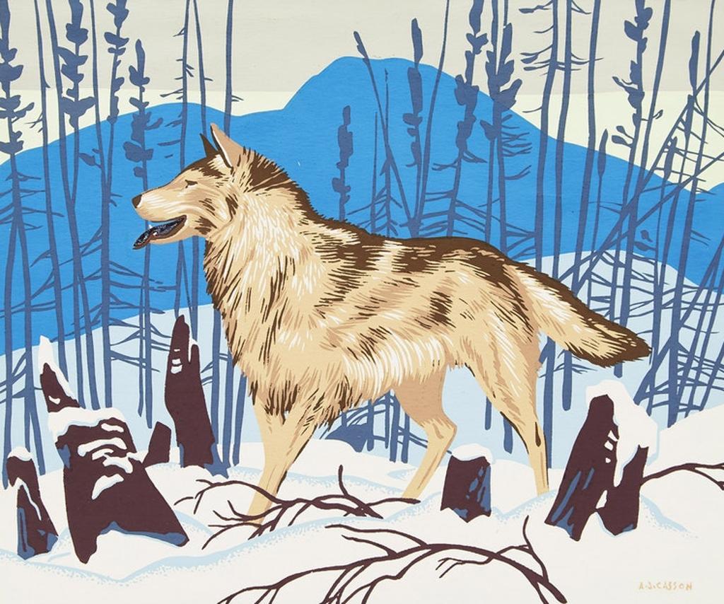 Alfred Joseph (A.J.) Casson (1898-1992) - Timber Wolf